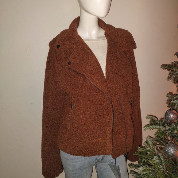 Max Studio Wooly Bomber Jacket - Picture 3 of 10